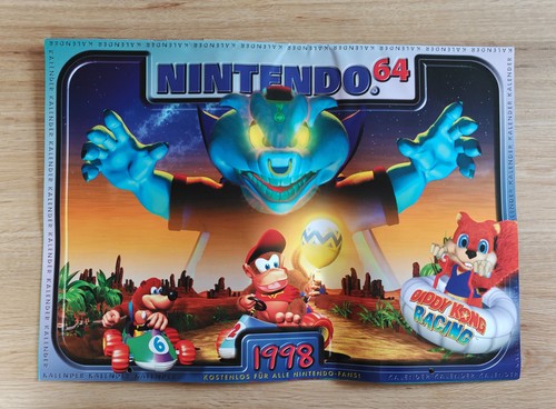 Nintendo kalender 1998 diddy - nintendo,